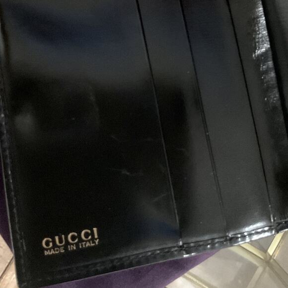 Gucci Black Wallet with Gold Accent - Picture 7 of 12